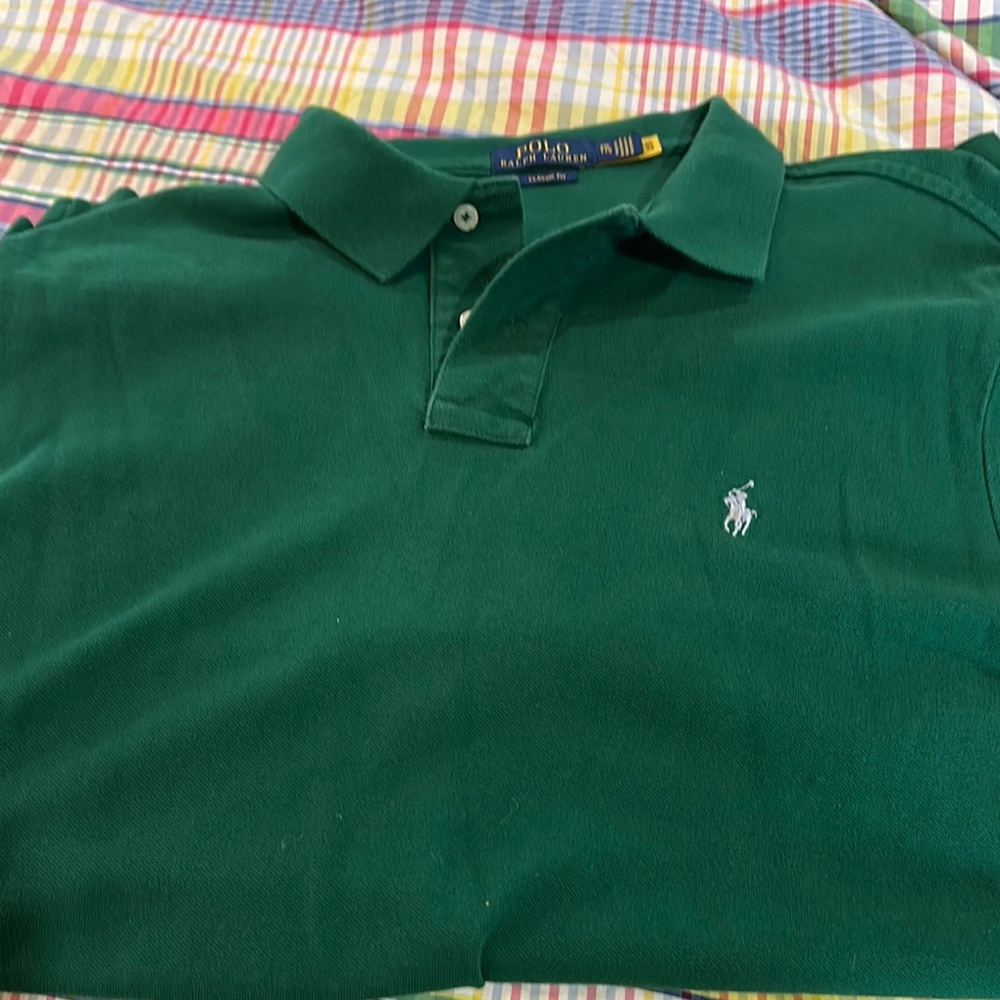 Polo by Ralph Lauren Men's Deep Green Polo Shirt